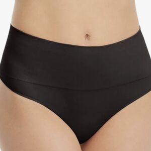 Spanx Thong Everyday Shaping Black Thong Panties Size Large